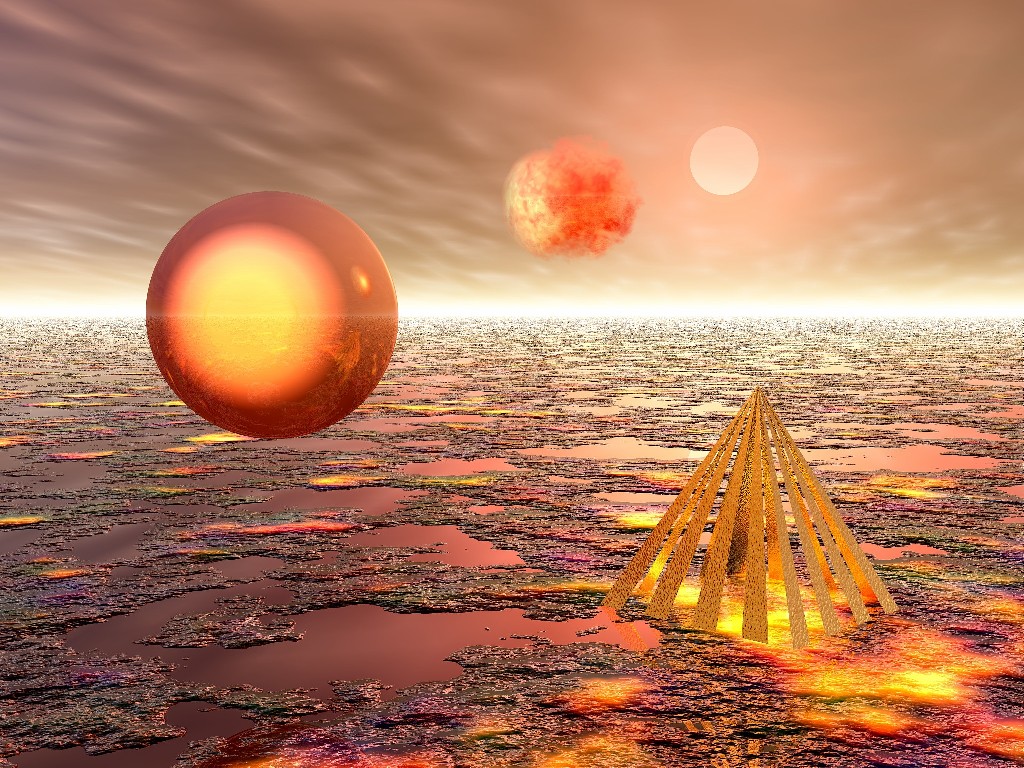 Pyramide 1024x768. Tapeta, pozad na plochu PC. Obrzek ke staen zdarma
