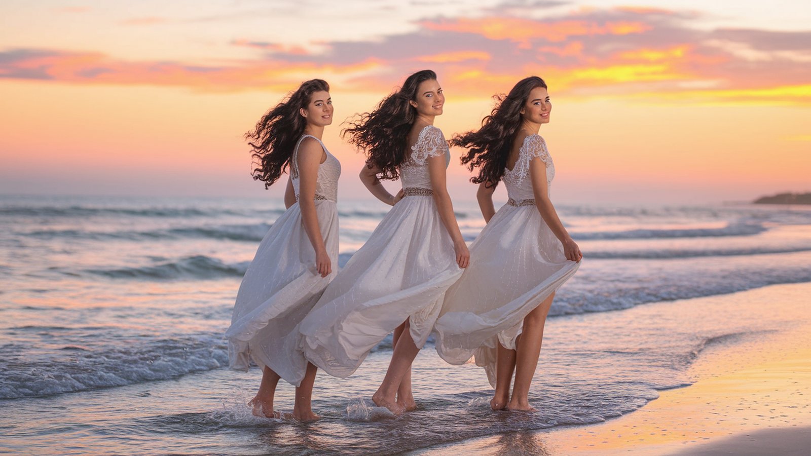 Tapeta, obrzek Girls - 1600x900 px. Wallpaper na plochu PC zdarma