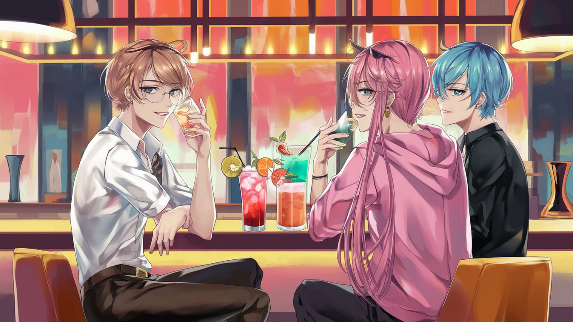 Manga babes | 1920x1080. Wallpaper, Pozad, Tapeta na plochu.