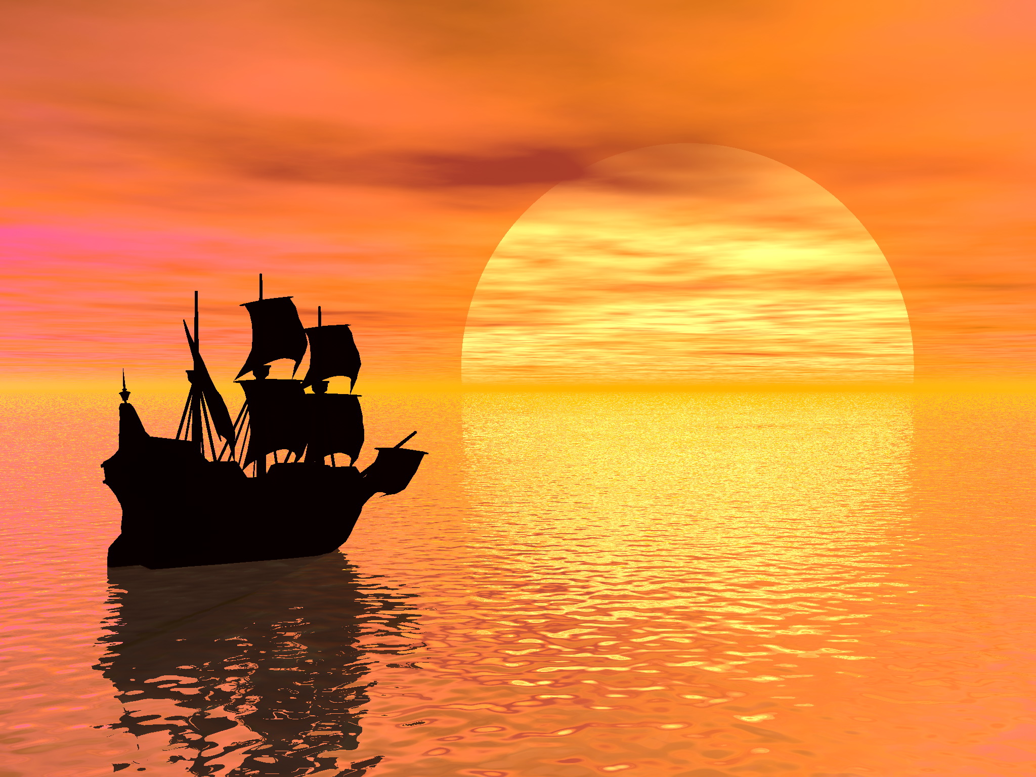 Tapeta Sunset - 2048x1536. Obrzek, wallpaper na plochu PC, tabletu, mobilu