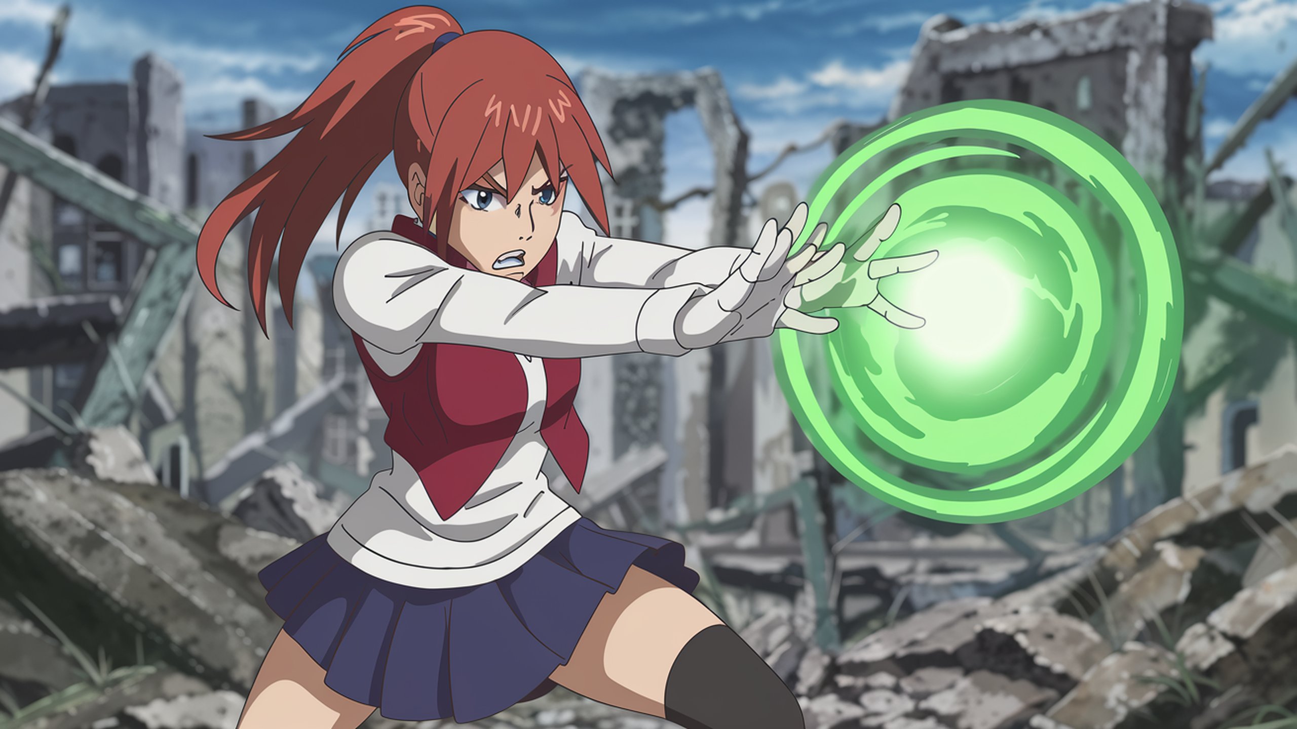 Manga Fighter 2560x1440. Tapeta, pozad na plochu PC. Obrzek ke staen zdarma