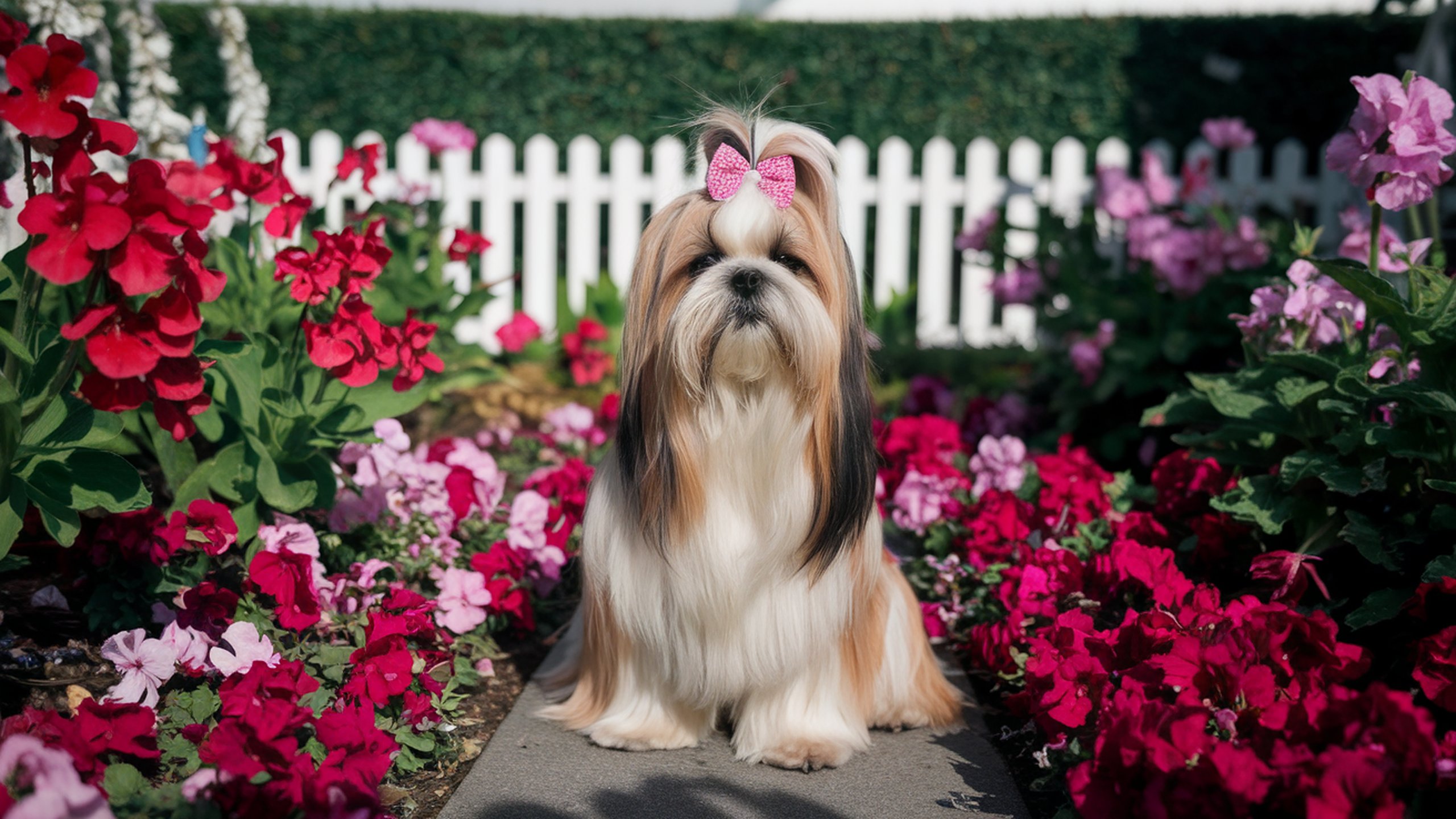 Shih Tzu 2560x1440. Potaov tapeta, wallpaper, obrzek zdarma na plochu Windows