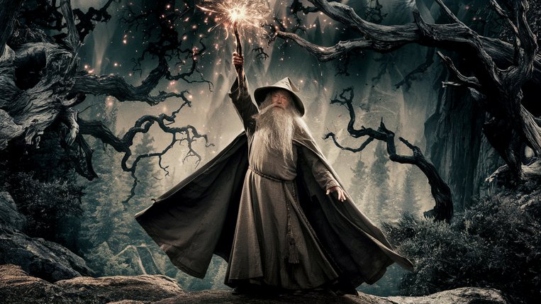 Obrázek, tapeta, pozadí Fantasy, wallpaper na plochu PC, počítače, tabletu - Gandalf zdarma ke stažení Obrázek, tapeta, pozadí Fantasy, wallpaper na plochu PC, počítače, tabletu - Gandalf zdarma ke stažení